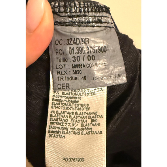 7 For All Mankind No Filter Denim Ultra High Rise Skinny Boot Jean Black Size 30 - Picture 4 of 7